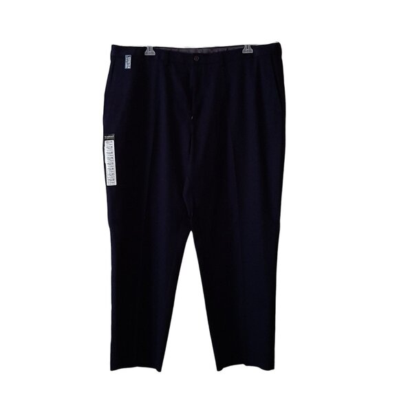 Haggar Pants Men Haggar Flat Front Classic Fit Premium No Iron Navy